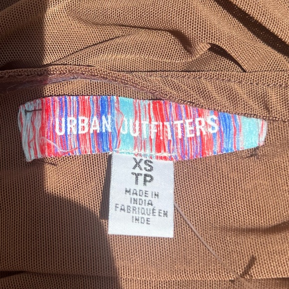 Urban Outfitters | Brown Ruched Strapless Dress for Women Size XS Extra Small - Picture 14 of 14